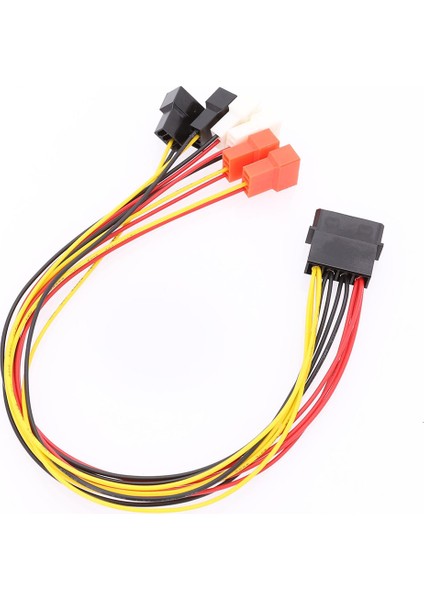 4pin Molex - 3pin Fan Güç Kablosu Adaptör Konektörü 12V 7V 5V Soğutma Fanı Kablosu (Yurt Dışından)