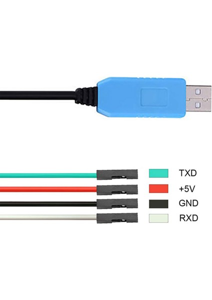 PL2303 Ta USB Ttl RS232 Dönüştürme Seri Kablo PL2303TA Uyumlu Win Xp / Vısta / 7 / 8 / 8.1 PL2303HX'DEN Daha Iyi (Yurt Dışından)