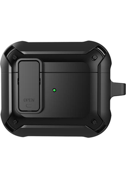 Apple Airpods 3 Kilitli Zırh Armor Darbe Emici Koruma Kılıf