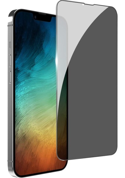 Apple iPhone 14 Ekran Koruyucu Temperli Kırılmaz Cam Privacy Davin 5D Hayalet Gizliklik Filtreli
