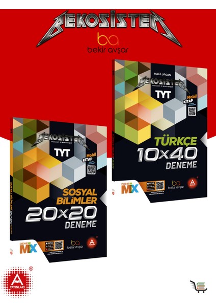 Bekosistem TYT Türkçe 10X40 Deneme+TYT Sosyal Bilimler 20X20 Deneme