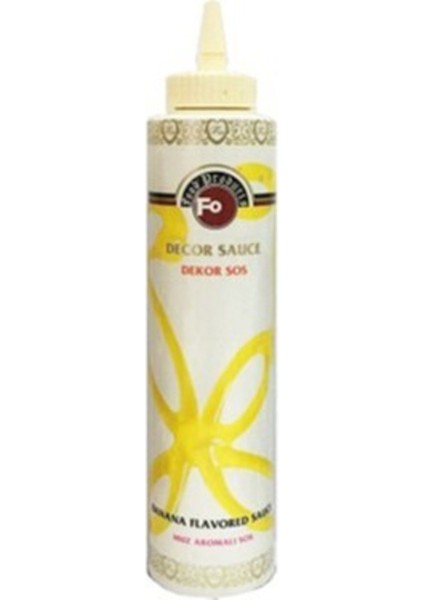 Muz Aromalı Dekor Toppıng Sos 750GR. Fo Marka
