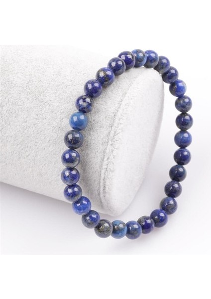 Sertifikalı Lapis Lazuli Doğal Taş Bileklik 6 mm fiyatları