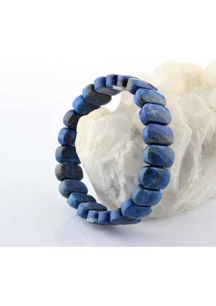 Sertifikalı Lapis Lazuli Doğal Taş 9X14 mm Bileklik modelleri