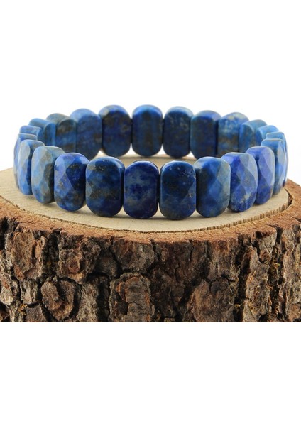 Sertifikalı Lapis Lazuli Doğal Taş 9X14 mm Bileklik indirimleri
