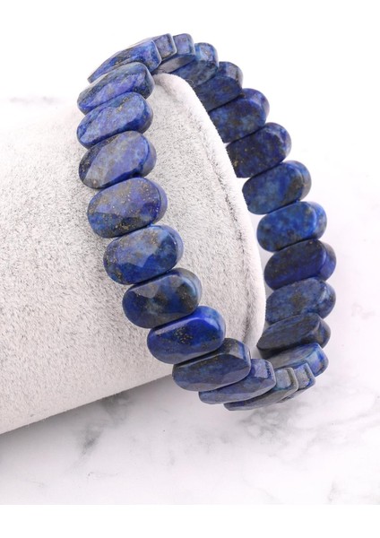 Sertifikalı Lapis Lazuli Doğal Taş 9X14 mm Bileklik fiyatları