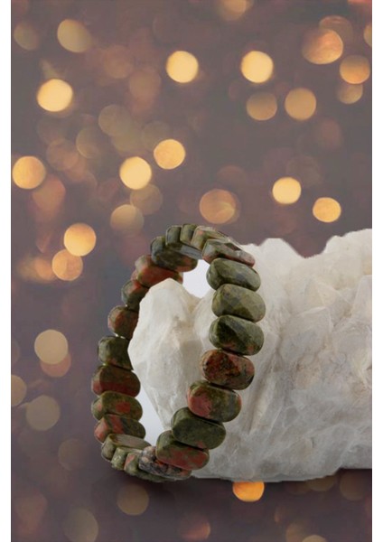 Sertifikalı Unakit 9X14 mm Doğal Taş Bileklik fırsatları