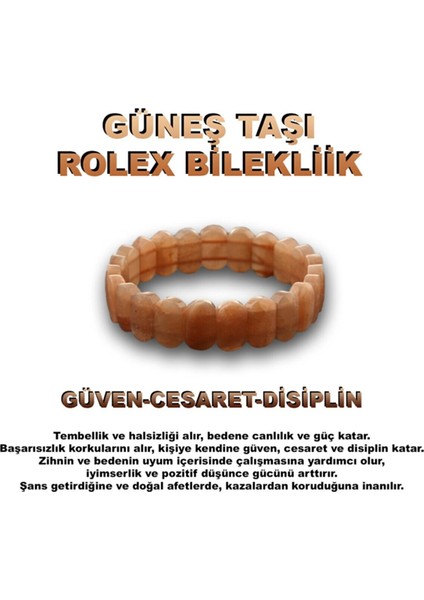 Sertifikalı Güneş Taşı 9X14 mm Bileklik