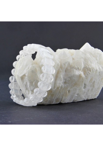 Sertifikalı Kristal Kuvars 9X14 mm Bileklik