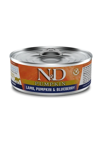 N&d Pumpkin Tahılsız Kuzu&yaban Mersini&balkabağı 70GR Yaş Kedi Konservesi 12 Adet