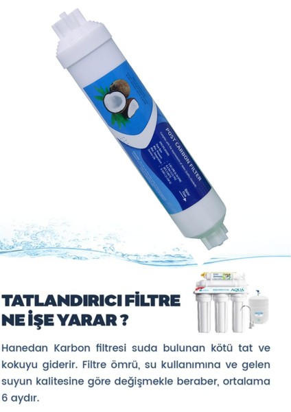 Aqua Bella 5 Li Su Arıtma Filtre Seti Açık Kasa Su Arıtma Cihazı Filtresi 80 GPD Membranlı 5 Lı Set