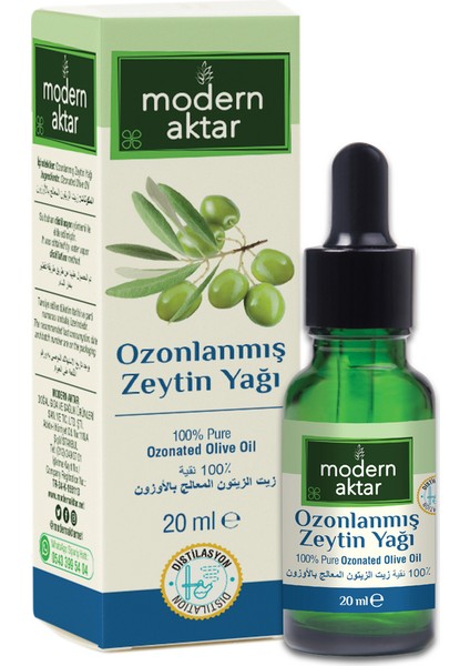 Modern Aktar Doğal Ozonlanmış Zeytin Yağı 20 ml