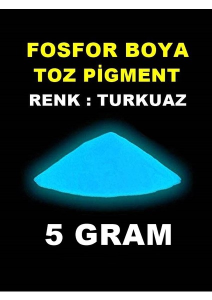 Karanlıkta Parlayan Fosfor Boya 5 Gram