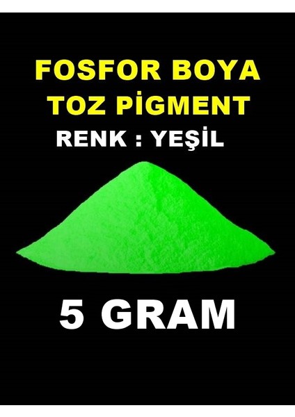 Karanlıkta Parlayan Fosfor Boya 5 Gram