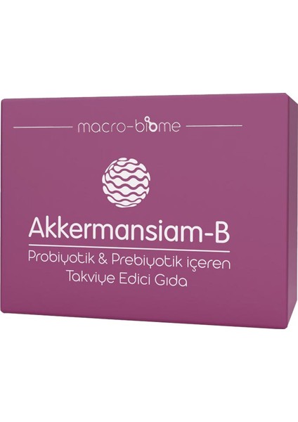 Akkermansiam-B Probiyotik - Prebiyotik Içeren Takviye Edici Gıda 1g X 60 Saşe
