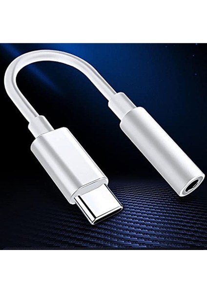 Samsung Type C 3.5mm Çevirici Kulaklık Adaptörü Için Kulaklık Ses Çevirici 3.5mm Jack. Samsung Gal