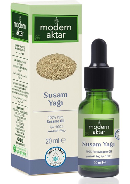 Soğuk Pres Susam Yağı 20 ml