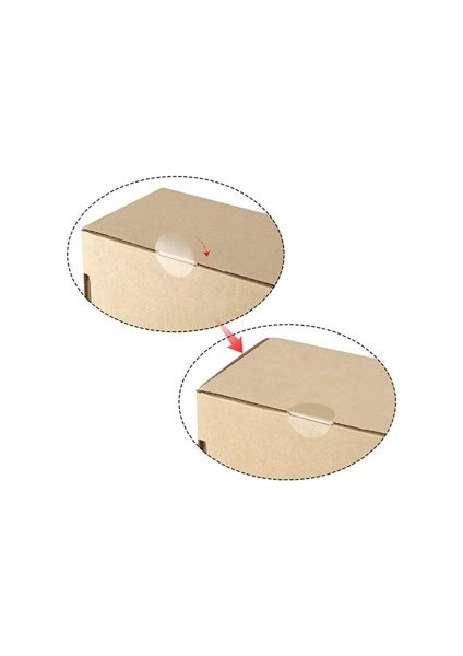 Zarf Kutu Kapama Şeffaf Etiket 100'lü 3 x 3 cm