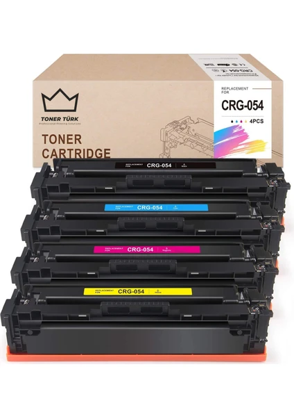 Toner Türk Canon CRG-054 Muadil Toner SET/LBP-621CW /LBP-640C /LBP-623CDW /MF640C /MF641CN /MF641CW /MF642CDW / MF643CDW / MF644CDW / MF645CX/ MF654CX