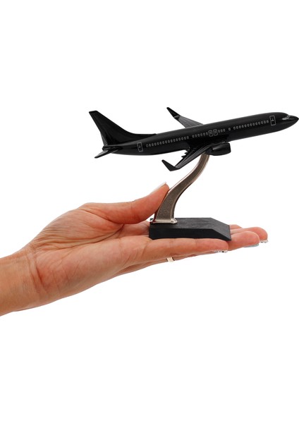 1:250 Siyah Metal Gövde Boeing 737-800 Model Uçak modelleri