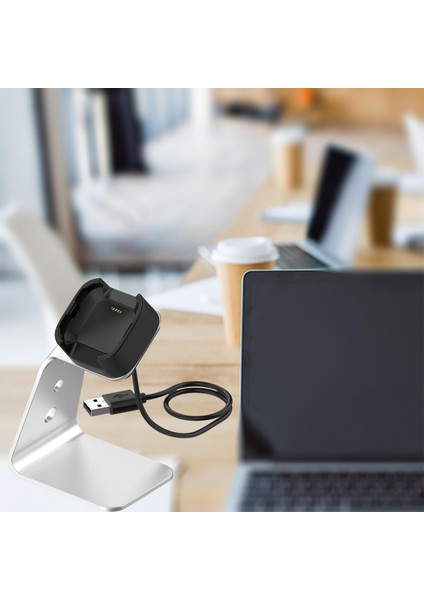 Metal USB Şarj Kablosu Dock Cradle Istasyonu Şarj Için - Gümüş (Yurt Dışından) modelleri