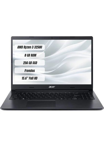 Extensa AMD Ryzen 3 3250U 8 GB 256 GB Freedos 15.6"FHD Taşınabilir Bilgisayar NX.EG9EY.004