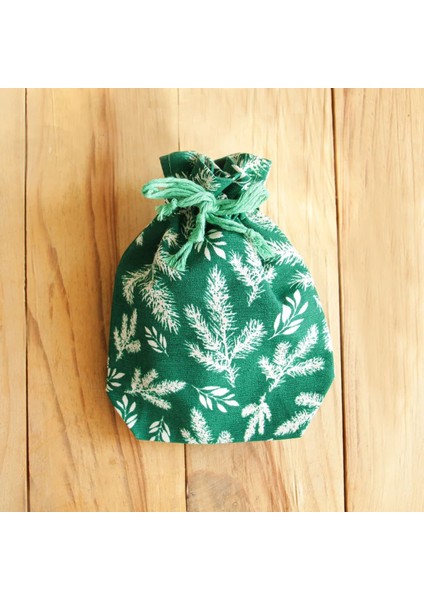 - -Mini Kese (Tekli)Yeşil - Çevre Dostu - Kanvas - Kumaş