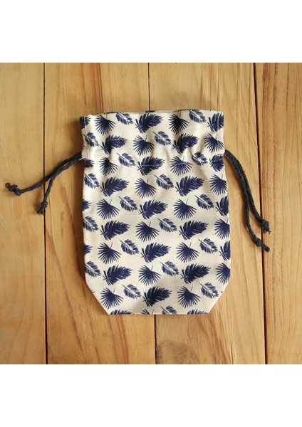 -Mini Kese (Tekli) - Mavi - Çevre Dostu - Kanvas - Kumaş fırsatları