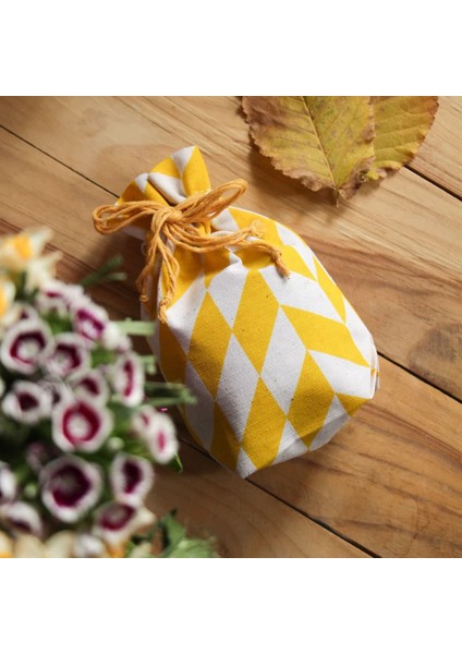 -Mini Kese (Tekli)- Sarı - Çevre Dostu - Kanvas - Kumaş fiyatları