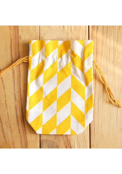 -Mini Kese (Tekli)- Sarı - Çevre Dostu - Kanvas - Kumaş fırsatları