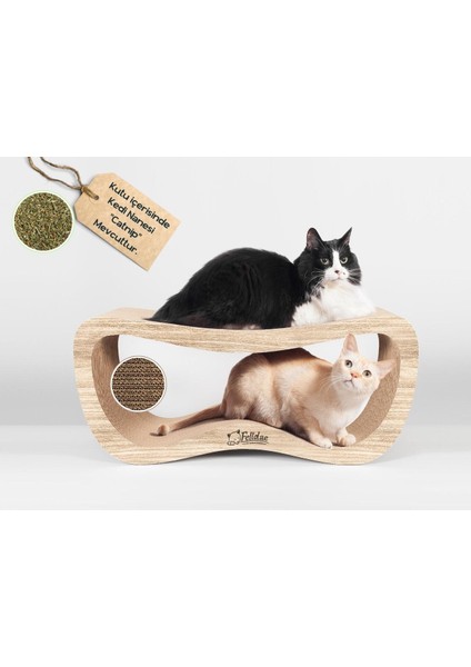 Oluklu Mukavva Karton, Kedi Tırmalama Kanepesi - Large (67,5x28,5x24cm) Kedi Tırmalama Kartonu, Kedi Tırmalama Direği, Kedi Tırmalama Tahtası, Kedi Tırmalama Lounge modelleri
