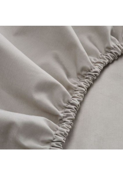 Pamuklu Bebek Çocuk Lastikli Çarşaf 2 Adet 70X170 Gri ve Beyaz indirimleri