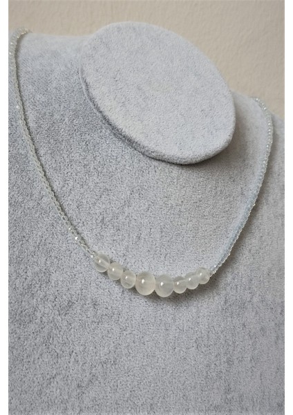 6-8 mm Selenit Doğaltaş Kolye fiyatları