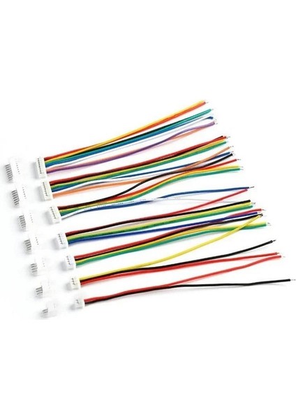 Sanec 1,25MM Jst 6 Pin Kablolu Konnektör Takım (180D ERKEK)-20CM