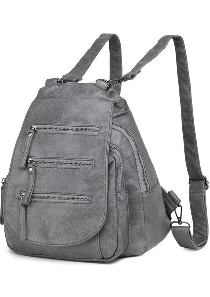 Barcelona Yıkamaderi Kadın Omuz ve Sırt Çantası BC 1685 - Gri fiyatları