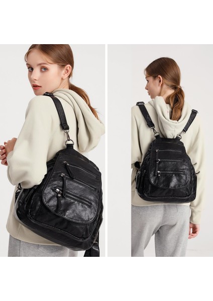 Barcelona Yıkamaderi Kadın Omuz ve Sırt Çantası BC 1685 - Gri modelleri