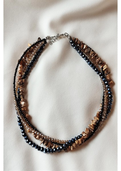 Jasper Kırıktaş Doğaltaş , Kristal Boncuk Kolye modelleri