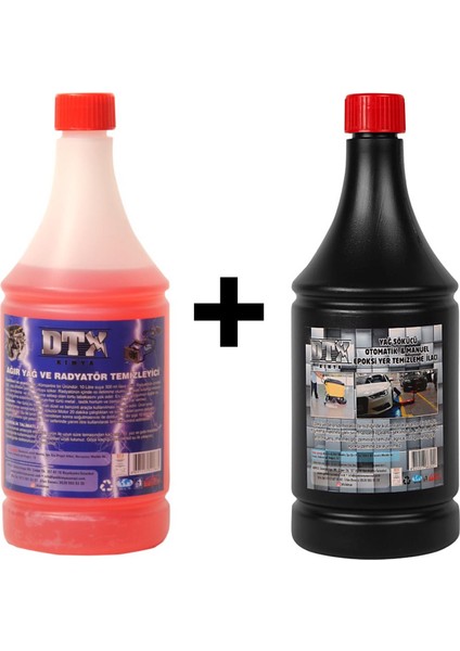 Ağır Yağ ve Radyatör Temizleme Sıvısı 1 Lt & Epoxi Yer Temizleme Sıvısı 1 Lt