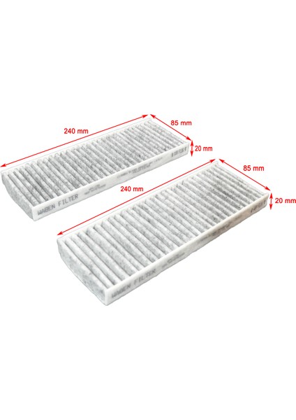 Citroen C-Elysee 2012 ve Sonrası Karbonlu Polen Filtresi fiyatları