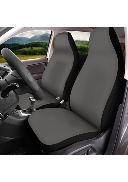 Citroen Uyumlu Penye Gri Oto Koltuk Kılıfı Baskısız Set modelleri