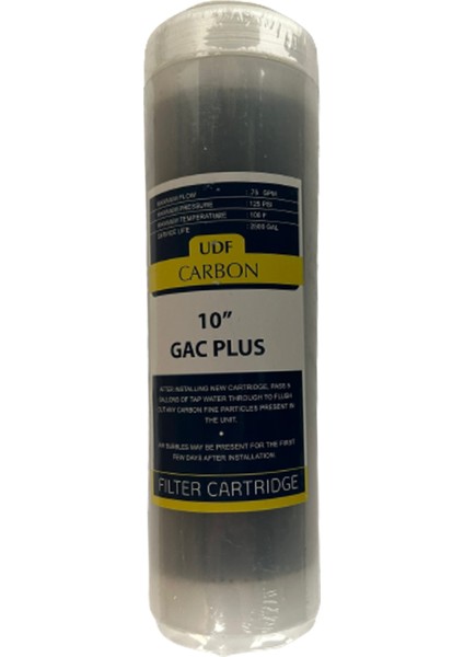 Su Arıtma Filtresi 10inç Udf Gac Plus Karbon Filtre
