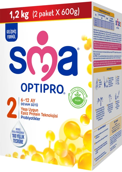 Optipro 2 1200 gr (2x600g) / 6-12 Ay Bebek Sütü