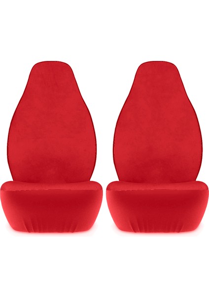 Mini Uyumlu Penye Kırmızı Oto Koltuk Kılıfı Baskısız Set
