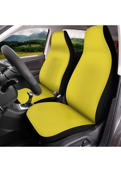 Citroen Uyumlu Penye Sarı Oto Koltuk Kılıfı Baskısız Set modelleri