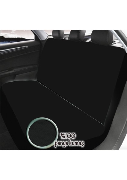 Nissan Uyumlu Penye Siyah Oto Koltuk Kılıfı Baskısız Set fırsatları