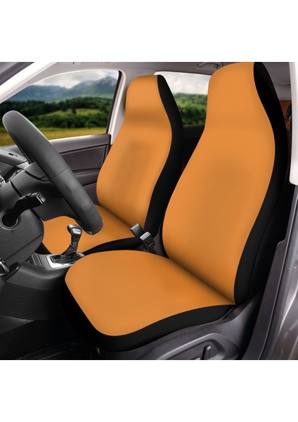 Nissan Uyumlu Penye Turuncu Oto Koltuk Kılıfı Baskısız Set modelleri