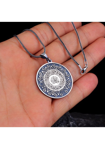 Ayetel Kürsi Yazılı Model 925 Ayar Gümüş Kolye fırsatları