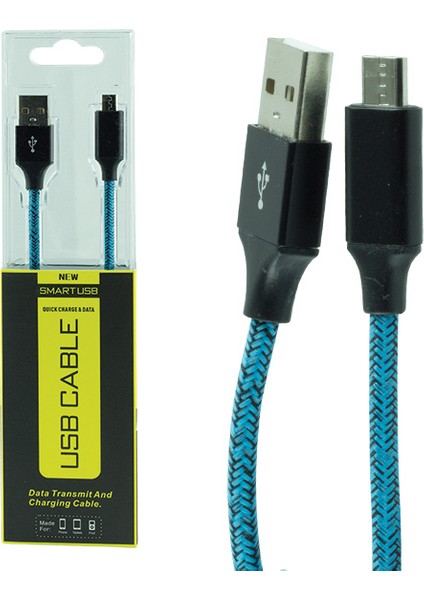 Powermaster USB To Mıcro Şarj ve Data Kablosu Mika Kutulu