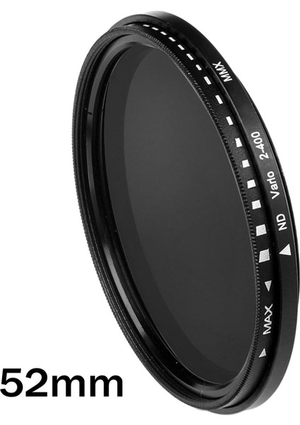 Profesyonelden Değişken Ayarlanabilir Filtre Lens Filtre Nehirleri 52 mm. (Yurt Dışından)