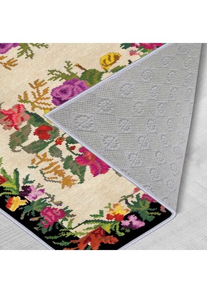 Dekoratif Özel Tasarım Kaydırmaz Taban Ince Yıkanabilir Yolluk modelleri